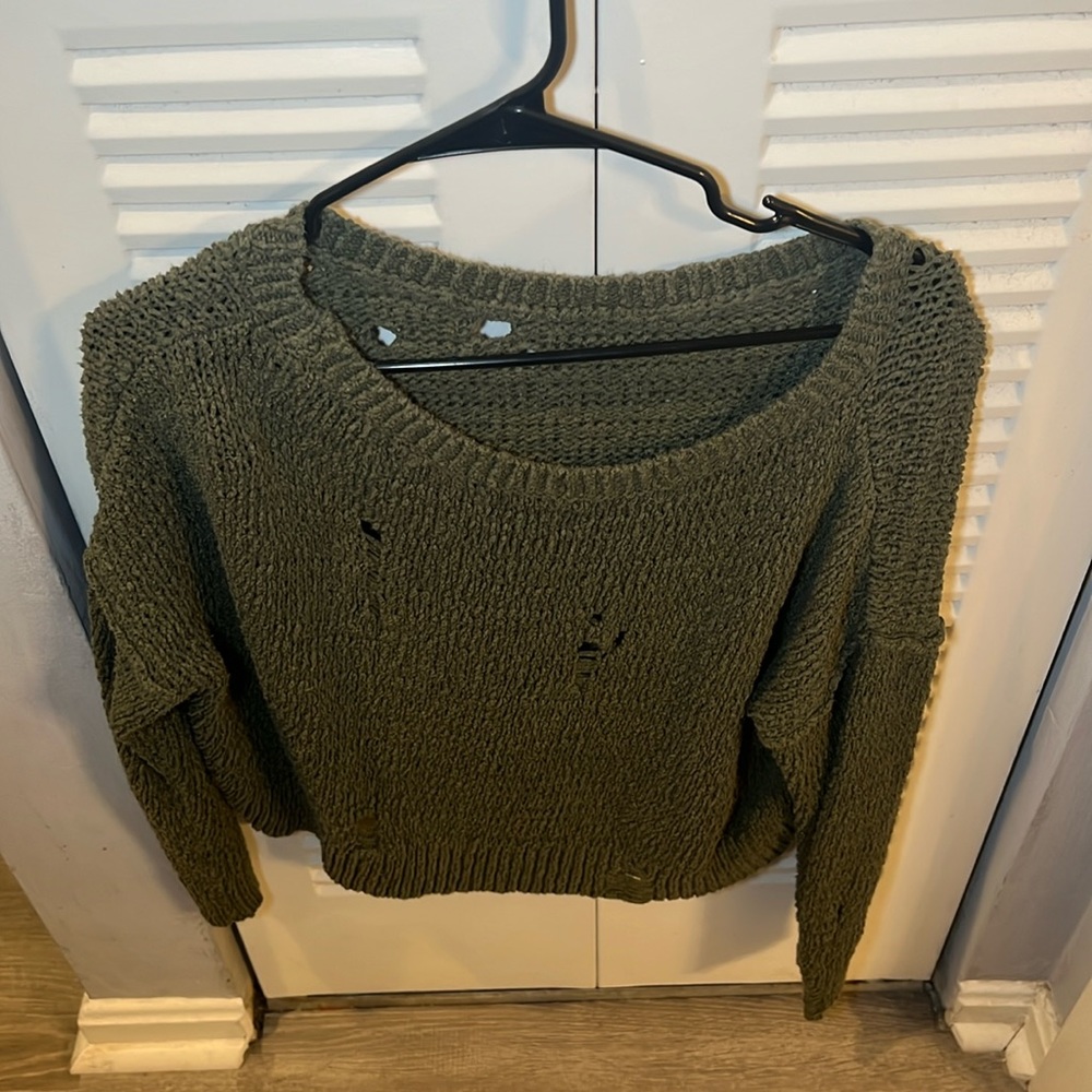 Hollister cropped sweater